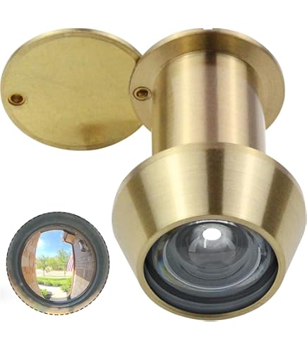 Earl Diamond - Peep Holes for Door, Solid Brass 200-Degree Door
